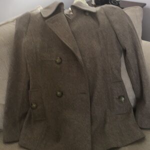 Lovely wool car coat - lined - 80 percent wool - made in Romania - new condition